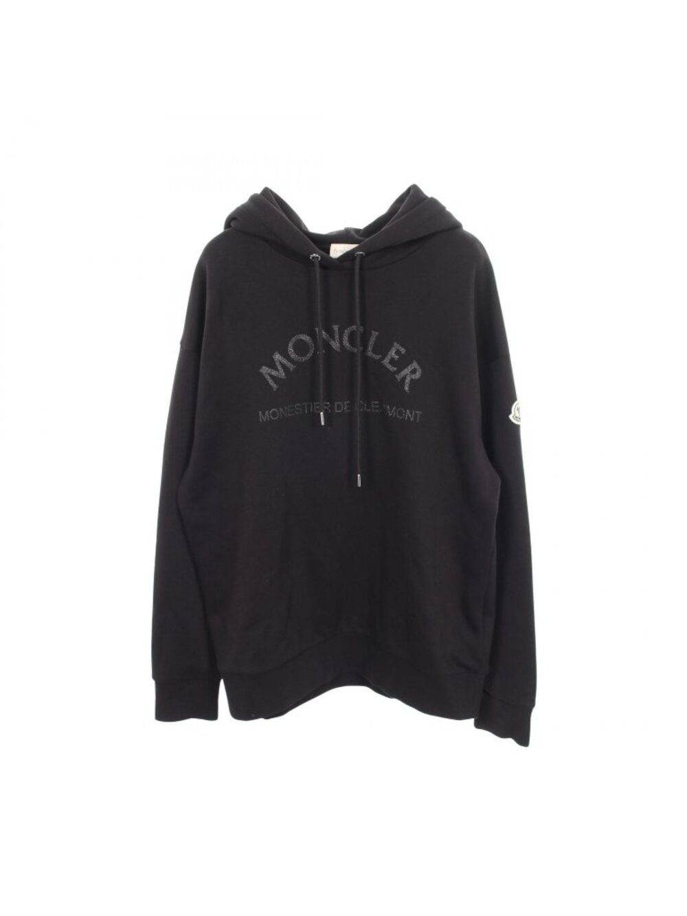 Moncler Hoodie Glitter Logo Cotton